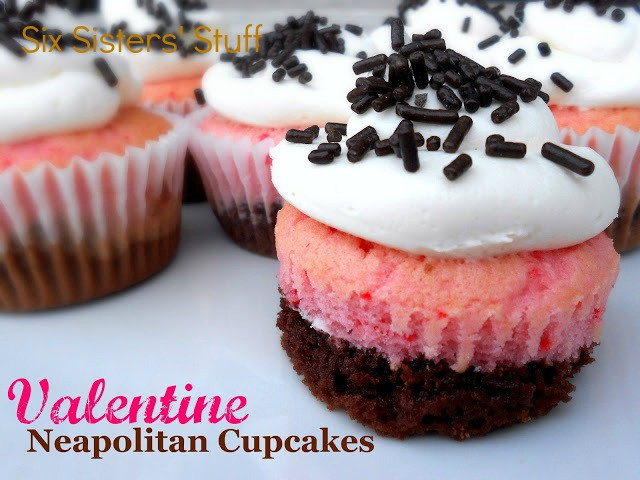 Valentine Cupcakes Recipe
 Valentine s Day Neapolitan Cupcakes Recipe