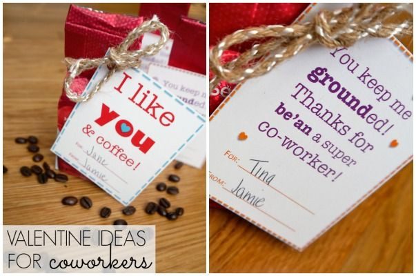Valentine Day Gift Ideas For Coworkers
 the Love 11 I like you and coffee valentine