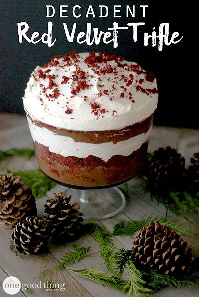 Valentine Desserts For A Crowd
 Check out Decadent Red Velvet Trifle Dessert It s so easy