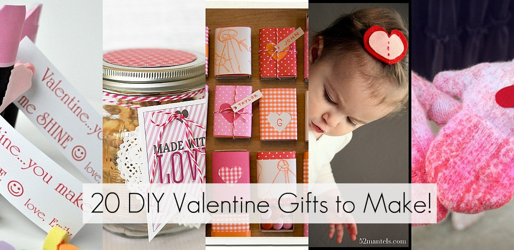 Valentine Gift Ideas Diy
 20 DIY Valentine Gifts to Make