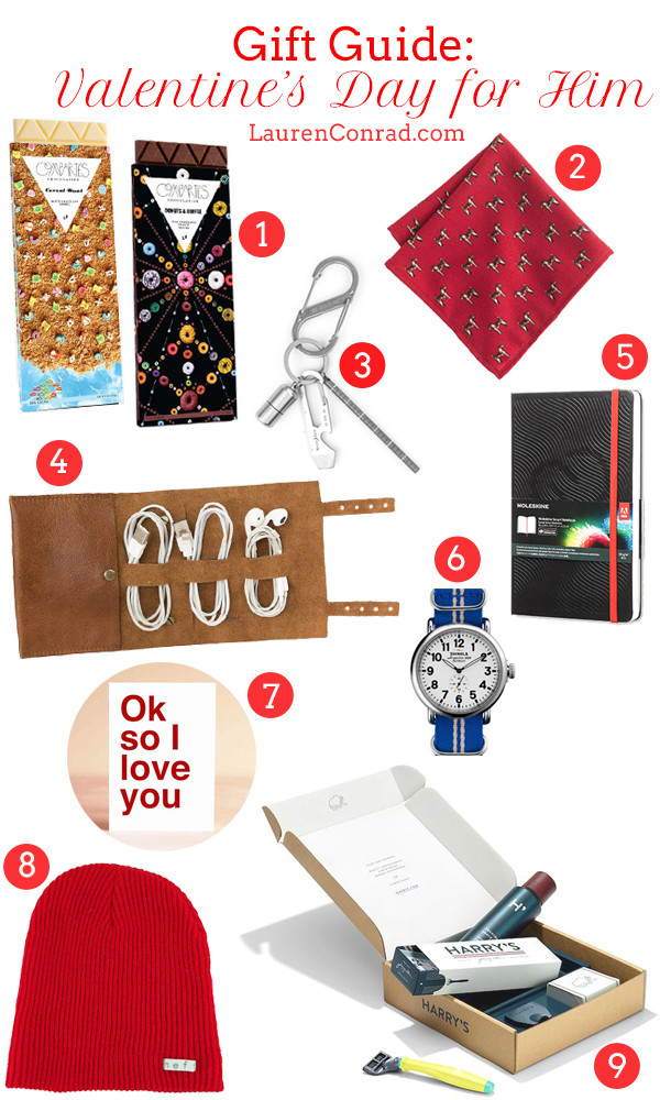 Valentine Gift Ideas For A Male Friend
 Gift Guide Valentine’s Day Ideas for Him Lauren Conrad