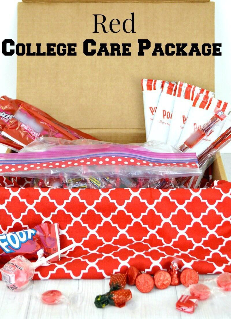 Valentine Gift Ideas For College Daughter
 Red College Care Package Idea