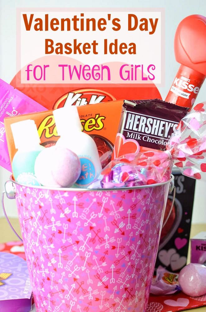 Valentine Gift Ideas For Teenage Girlfriend
 Valentine s Day Basket Idea for Tween Girls