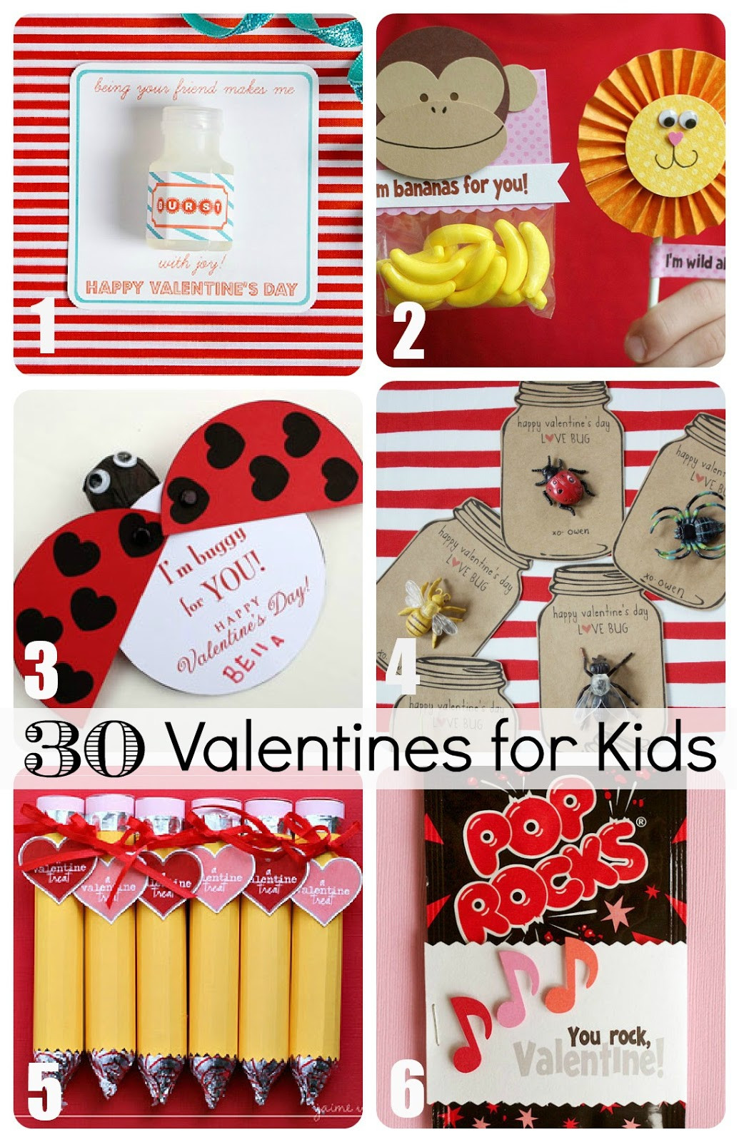 Valentine Gifts For Children
 30 Valentines for Kids from Creative to Downright Easy