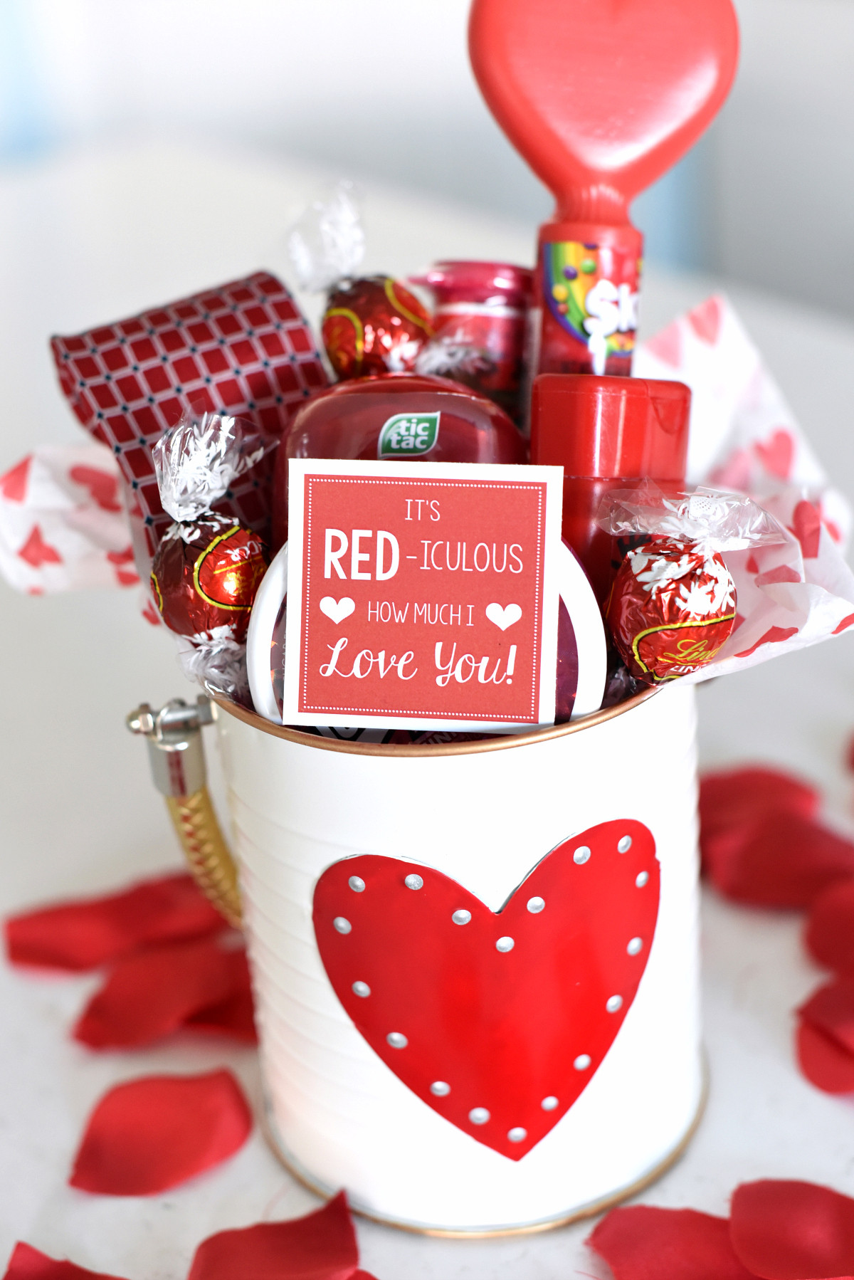 Valentine Ideas Gift
 Cute Valentine s Day Gift Idea RED iculous Basket