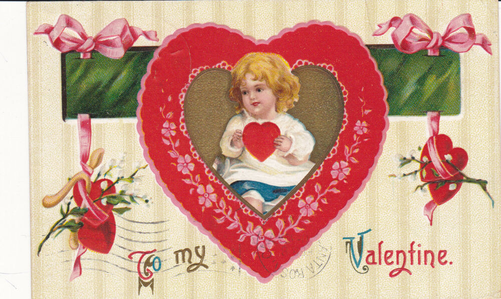 Valentine'S Day Brownies
 Vintage VALENTINE S DAY LITTLE GIRL HOLDING HEART