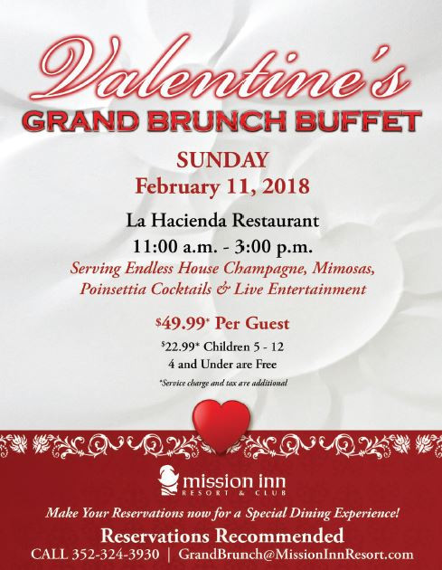 Valentine'S Day Dinner 2020
 Valentine’s Day Dinner at Mission Inn Resort & Club