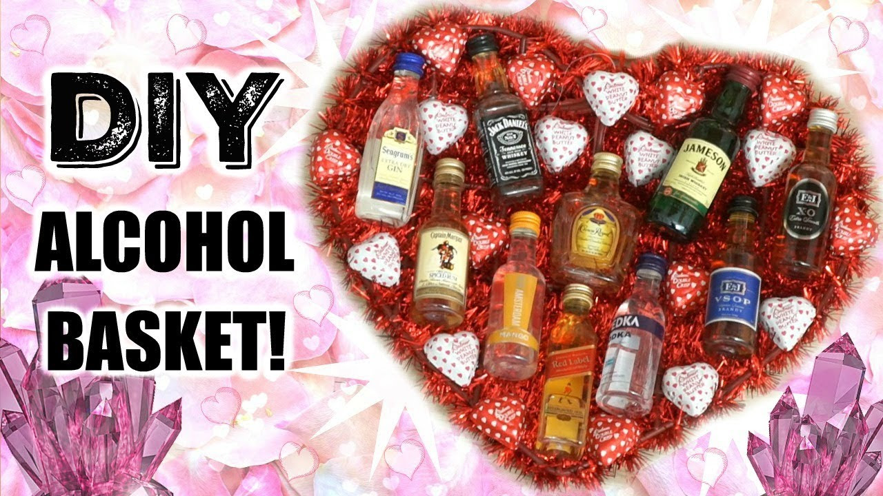 Valentine'S Day Gift Basket Ideas
 DIY VALENTINE S DAY ALCOHOL GIFT BASKET │ UNDER $30 GIFT
