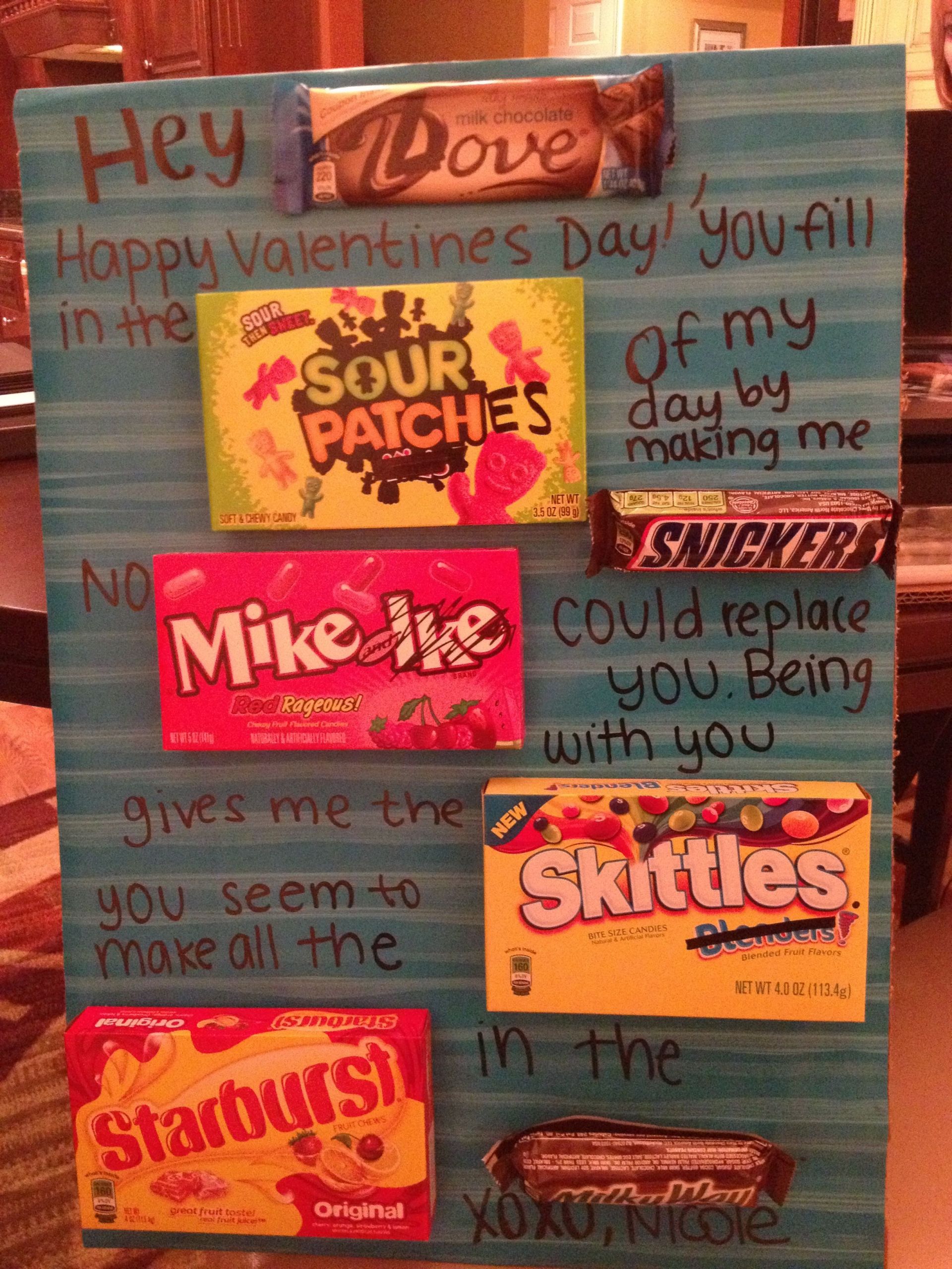 Valentine'S Day Gift Ideas For My Boyfriend
 Valentines I did for my boyfriend this year Candy sayings