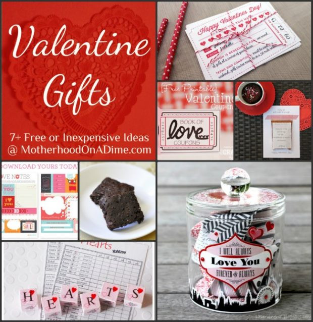 Valentines Cheap Gift Ideas
 FREE or Inexpensive Homemade Valentine Gift Ideas