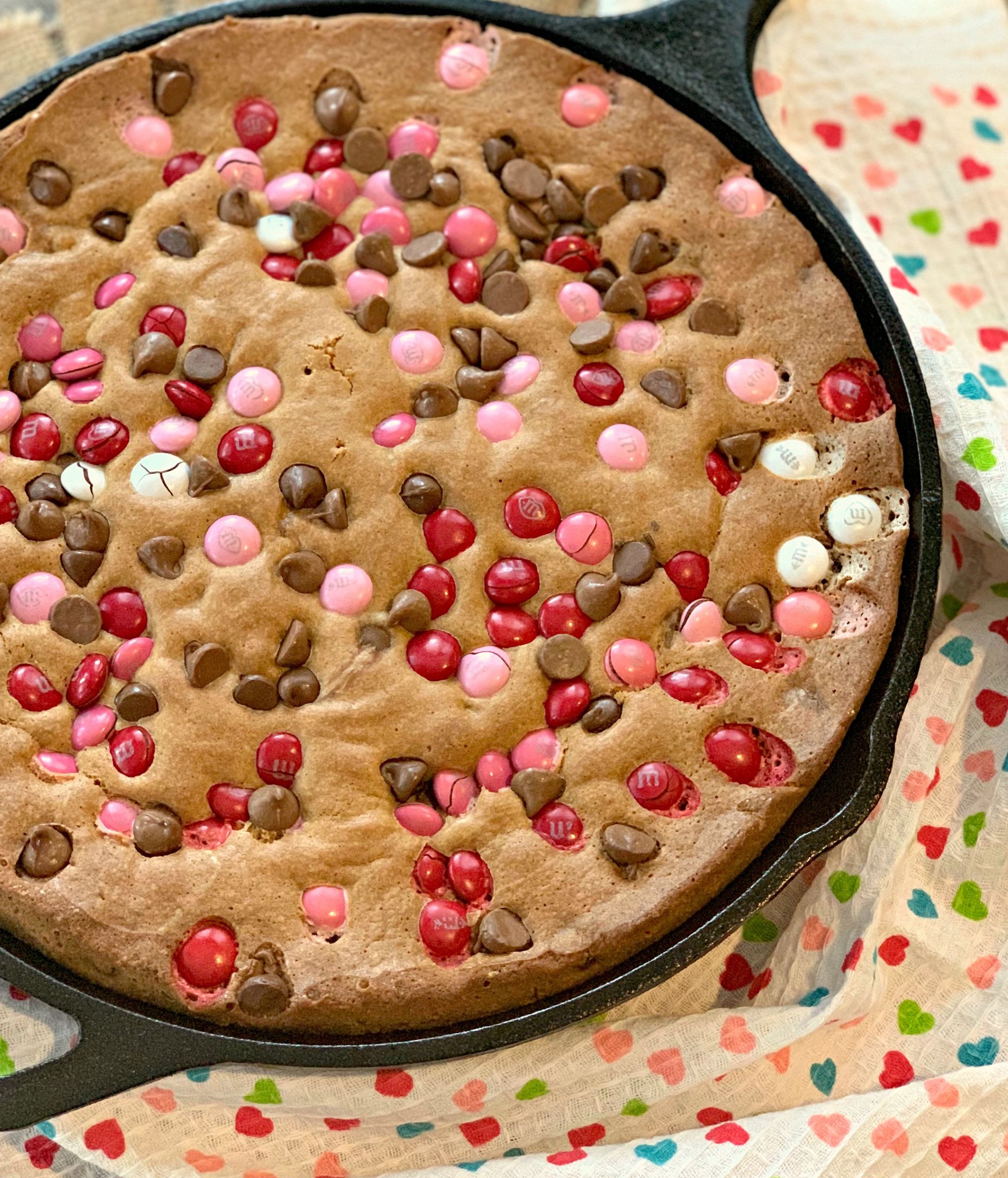 Valentines Chocolate Chip Cookies
 Valentine s Day Chocolate Chip Skillet Cookie The Cookin