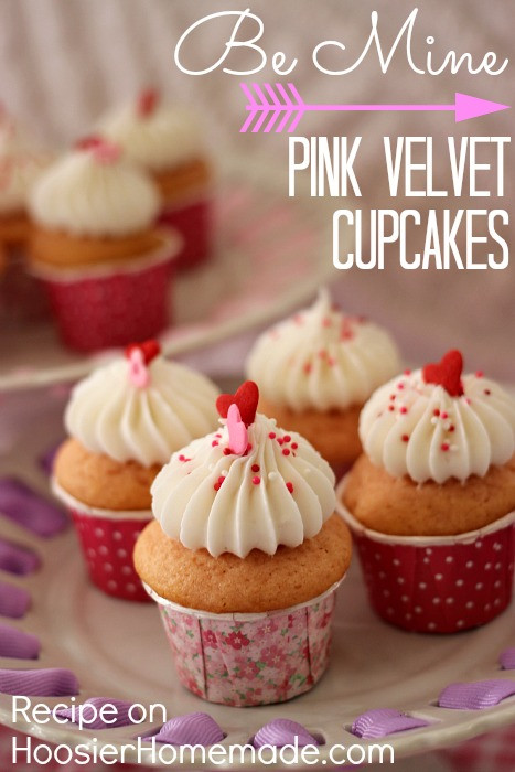 Valentines Cupcakes Recipes
 Pink Velvet Cupcakes for Valentine s Day Hoosier Homemade