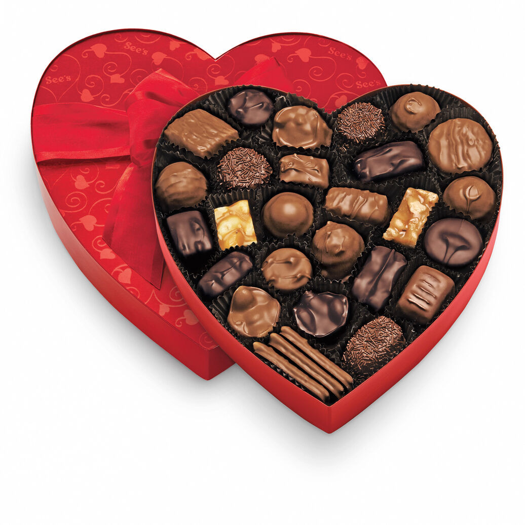 Valentines Day Candy Boxes
 Classic Red Heart Assorted Chocolates