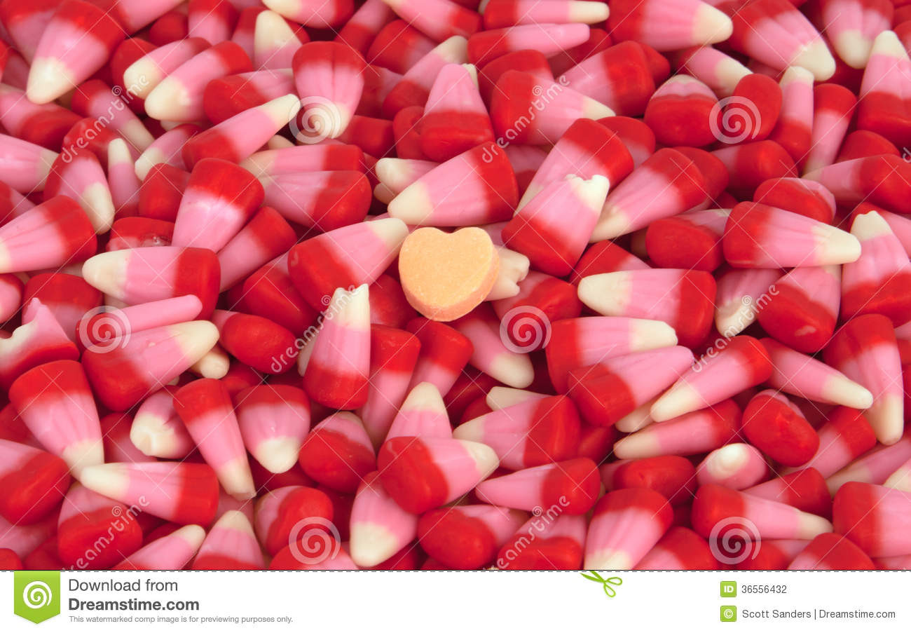Valentines Day Candy Corn
 Valentine s Candy stock photo Image of s holiday