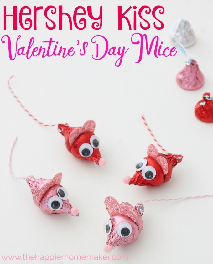 Valentines Day Candy Gift Ideas
 Hershey Kiss Valentine s Day Mice