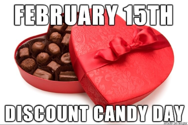 Valentines Day Candy Sale
 Valentine’s Day Candy Sales