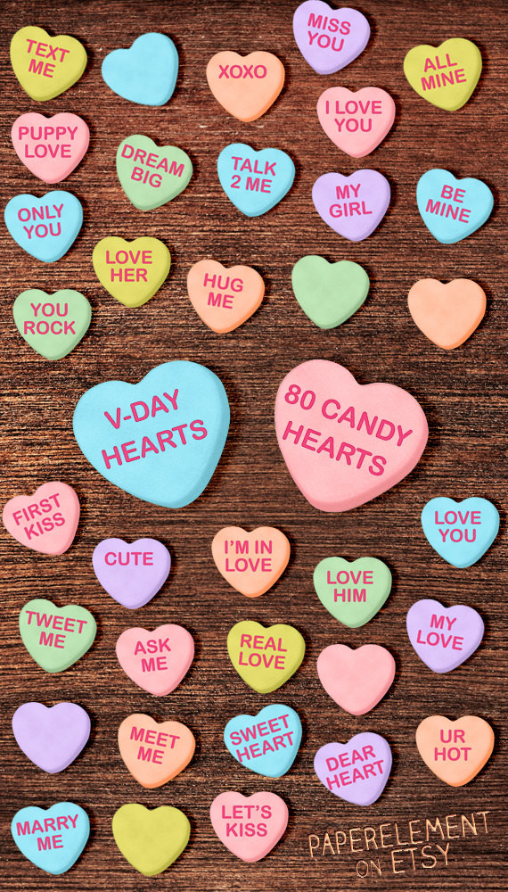 Valentines Day Candy Sayings
 Conversation Heart Clipart Valentine Clipart Valentines Clip
