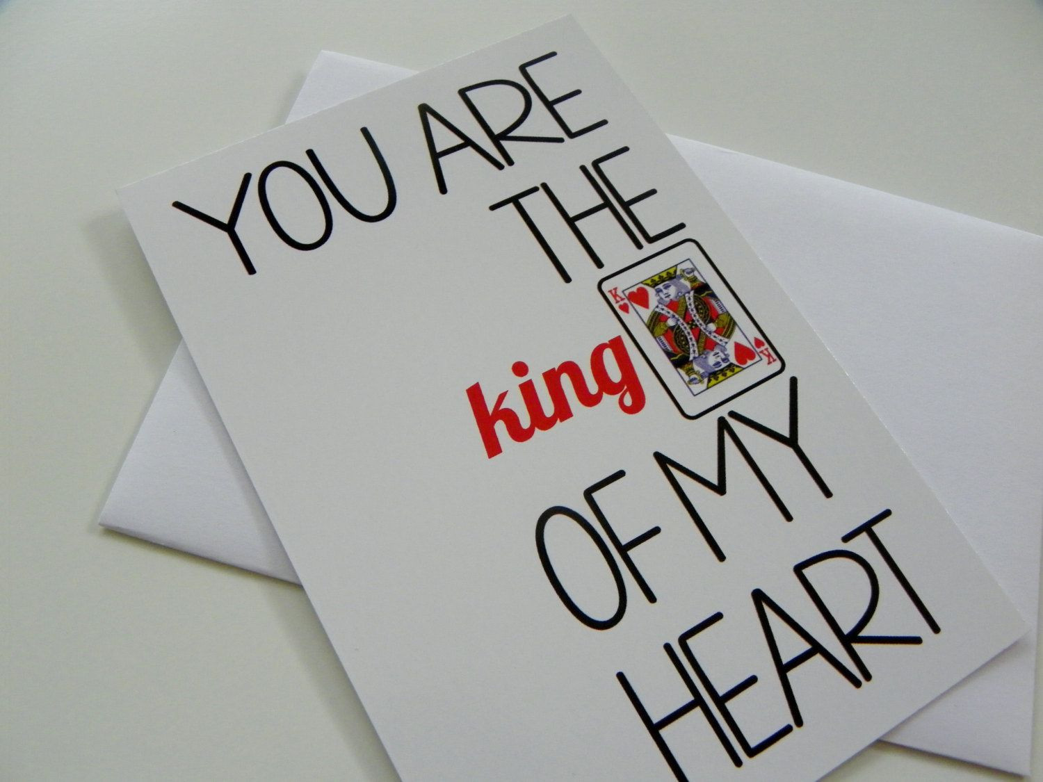 Valentines Day Cards Ideas For Him
 Funny Romantic Card King of Hearts Valentine Card Love