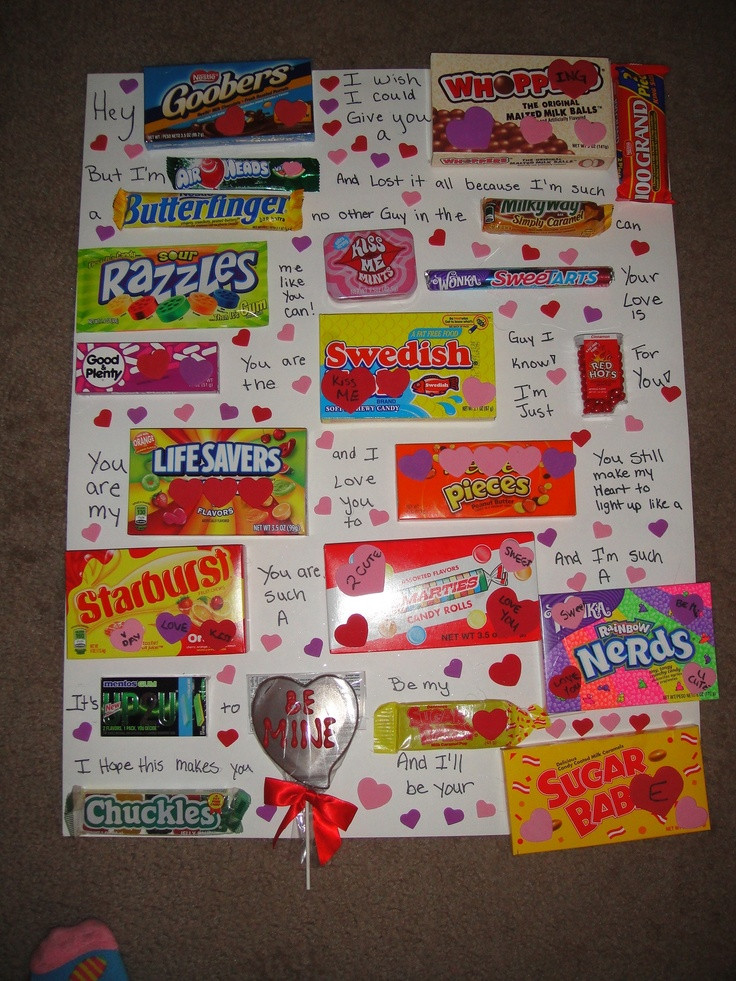 Valentines Day Cards With Candy
 Valentine Candy Card if a stranger gave this to me I think