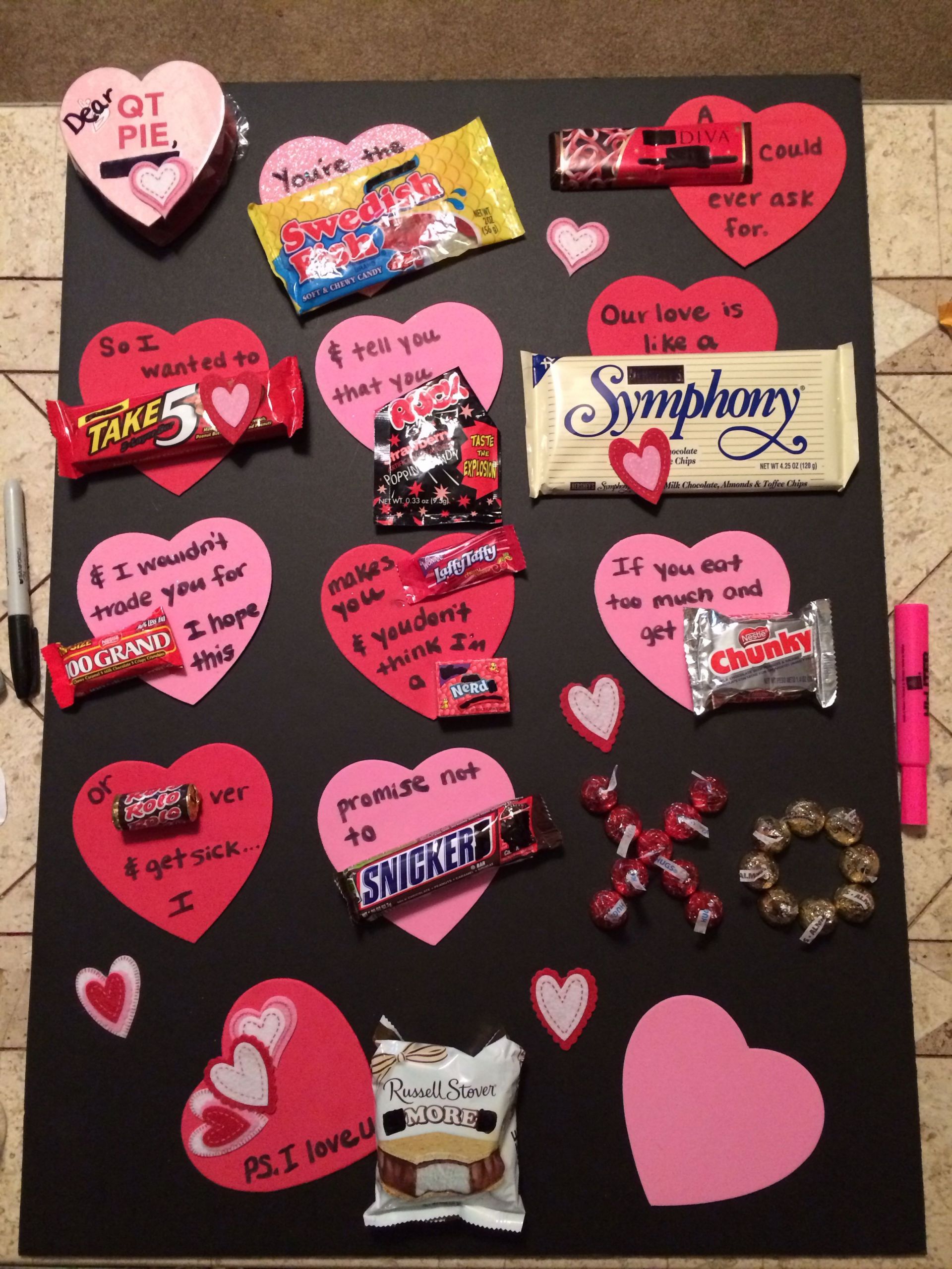 Valentines Day Cards With Candy
 DIY candy bar valentine s day card t for him use the