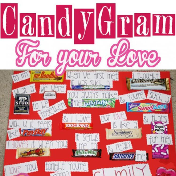 Valentines Day Cards With Candy
 Candygram Card A perfect t for Valentine s Day