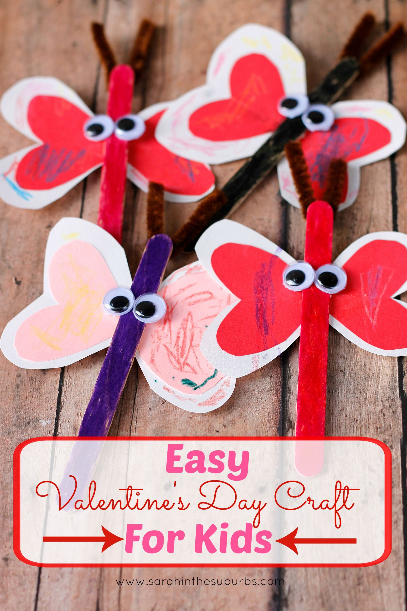 Valentines Day Crafts For Toddlers
 Love Bug Valentine s Day Craft for Kids Sarah in the Suburbs