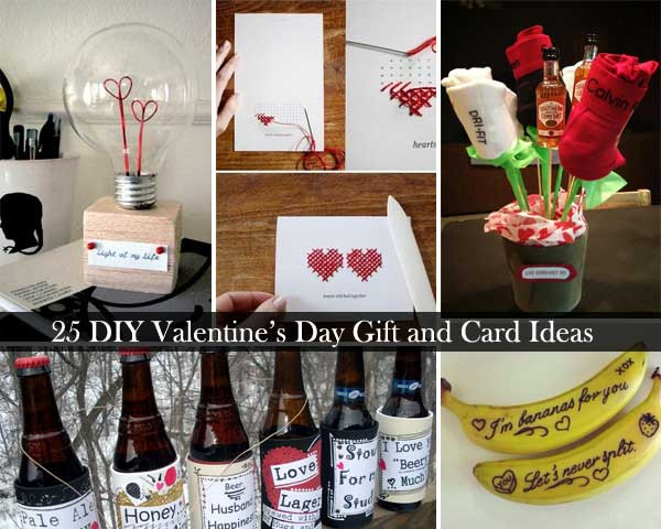 Valentines Day Creative Gift Ideas
 25 Easy DIY Valentines Day Gift and Card Ideas