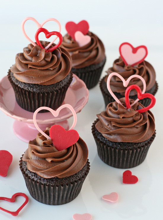 Valentines Day Cupcakes
 Chocolate Valentine s Heart Cupcakes Glorious Treats