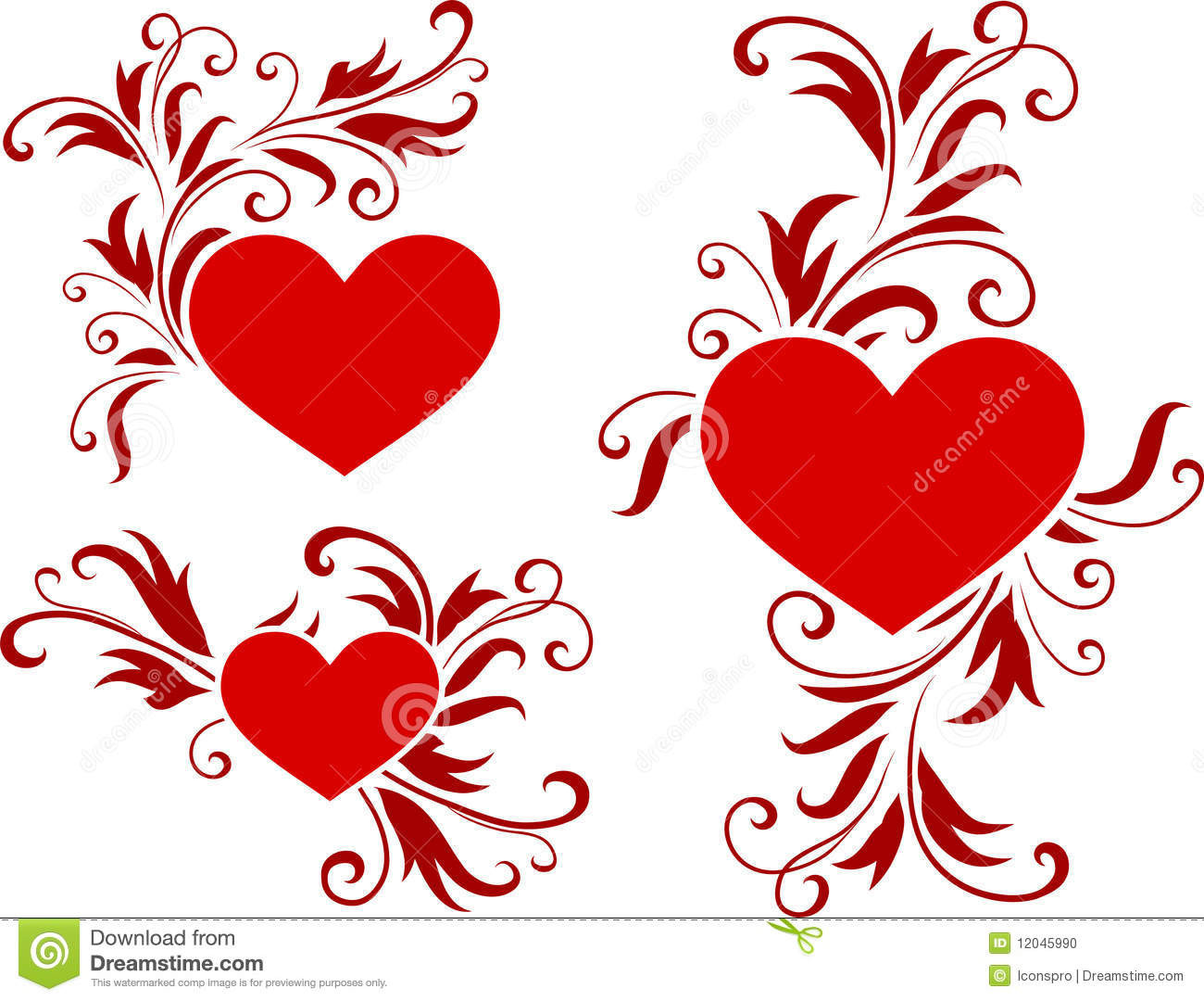 Valentines Day Design
 Romantic Hearts Valentine s Day Design Background Stock