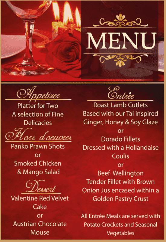 Valentines Day Dinner Restaurant
 Hartbeespoort Special fers Discounts Deals and