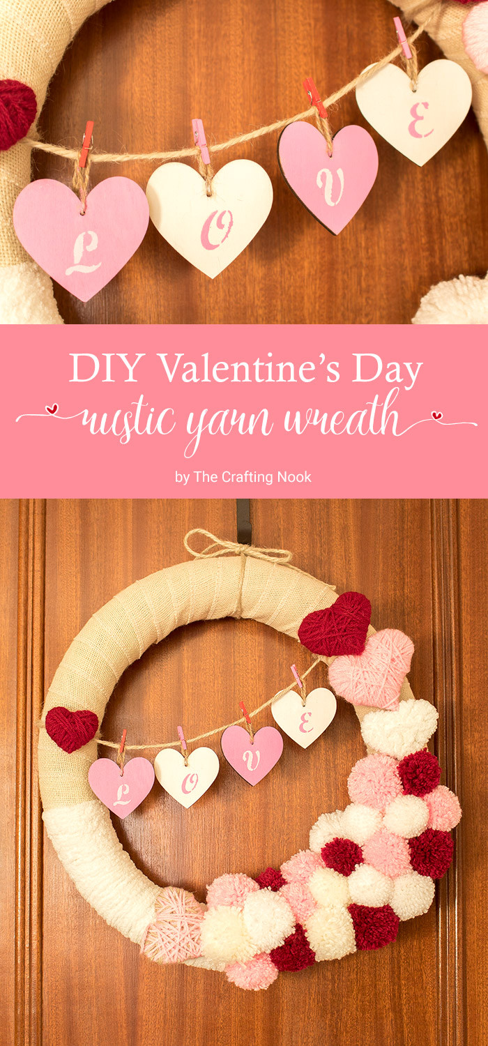 Valentines Day Diy
 DIY Valentine’s Day Rustic Yarn Wreath