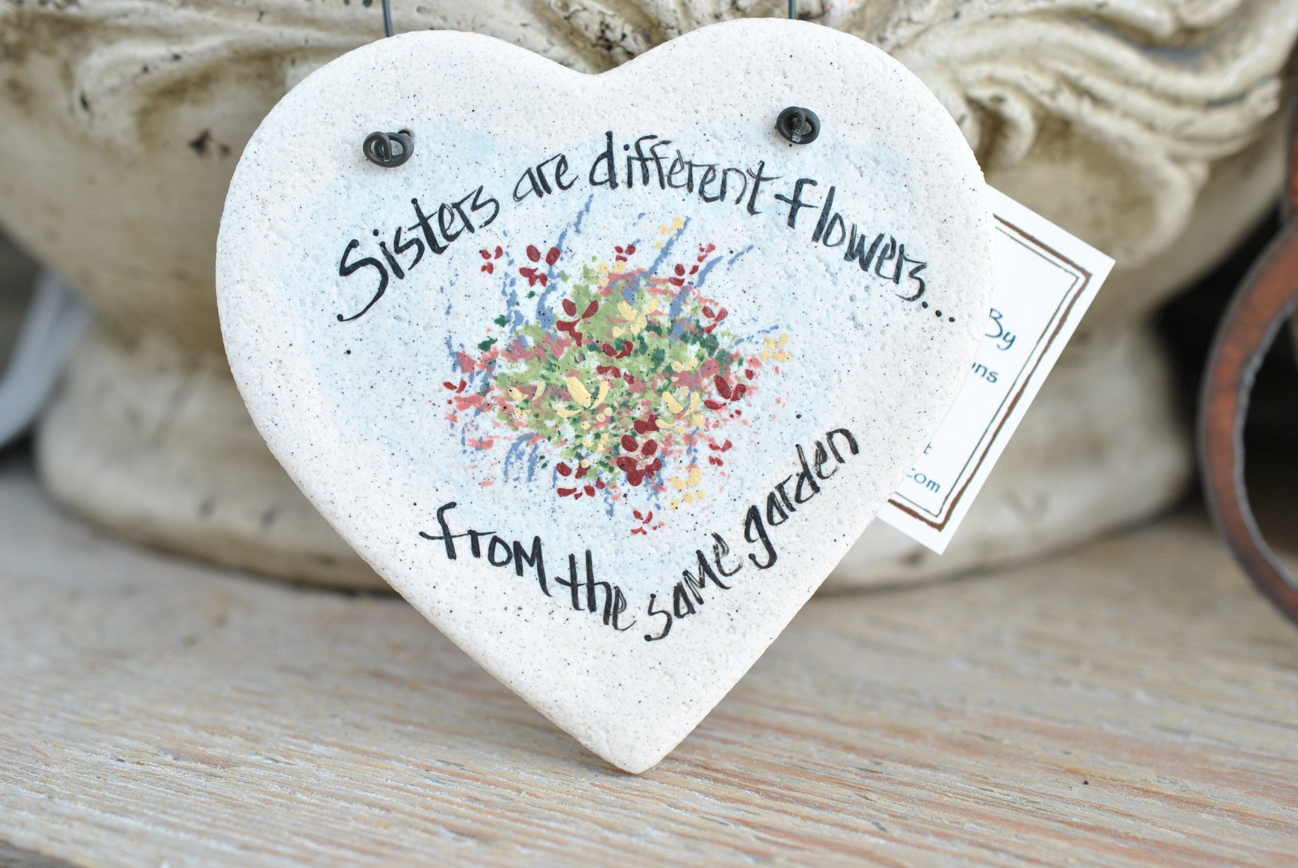Valentines Day Gift For Sister
 Valentine s Day t for Sister Salt Dough Heart Ornament
