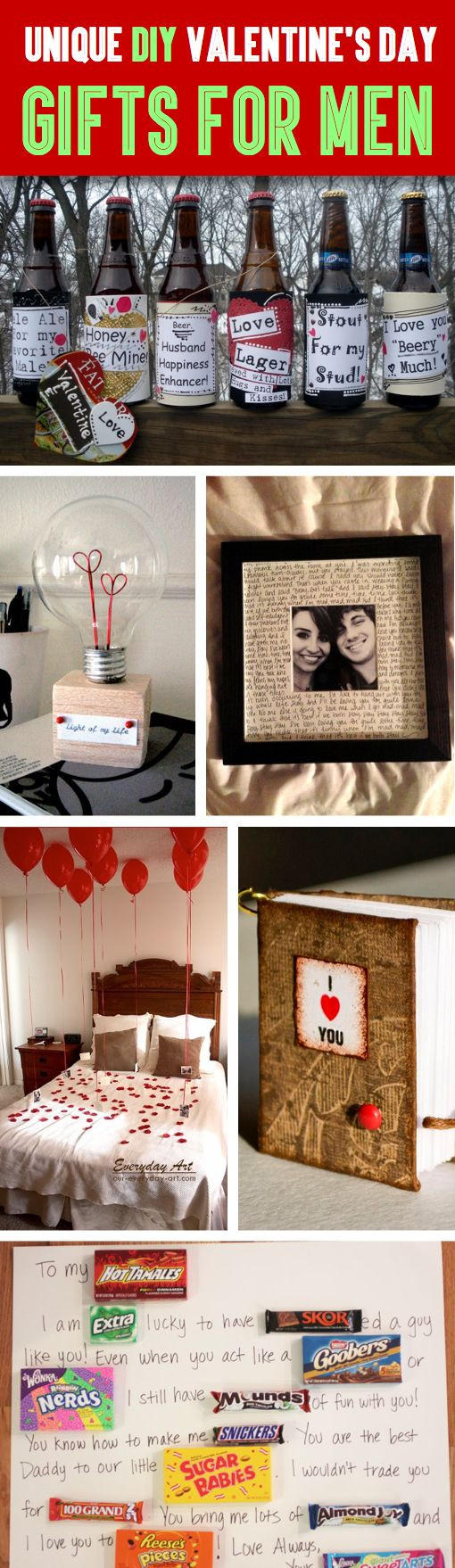 Valentines Day Gift Ideas For Men
 35 Unique DIY Valentine’s Day Gifts For Men