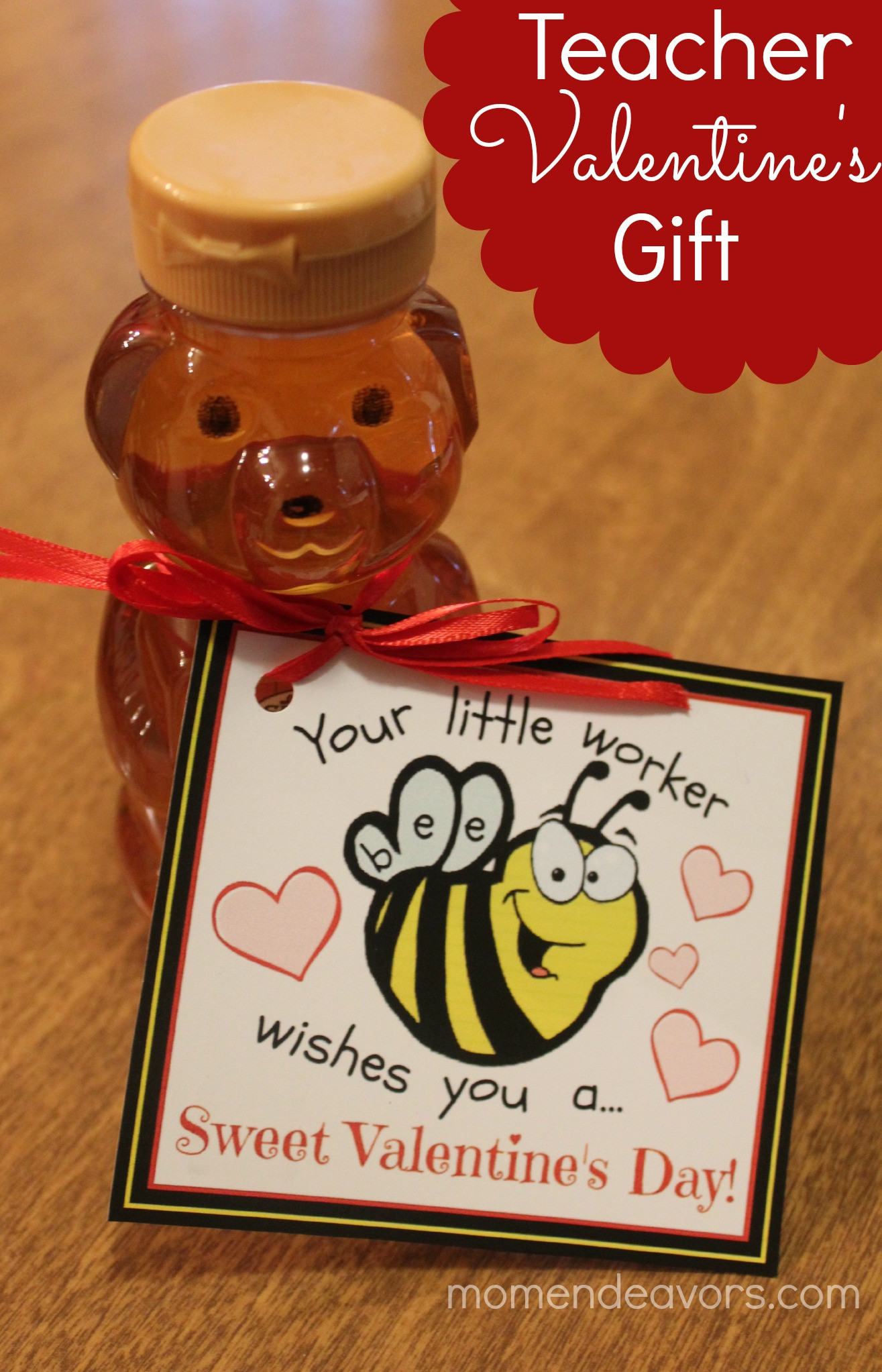 Valentines Day Gift Ideas Teachers
 Bee themed Teacher Valentine’s Gift