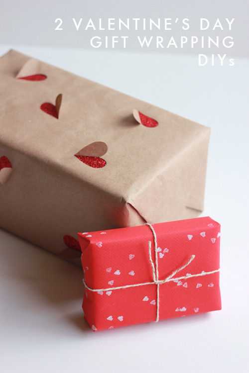 Valentines Day Gift Wrapping Ideas
 2 simple Valentine s Day t wrapping ideas The House