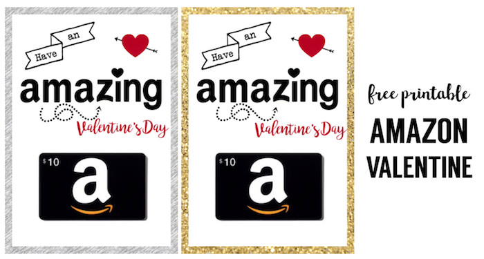 Valentines Day Gifts Amazon
 Amazon Valentine Card Printable Paper Trail Design