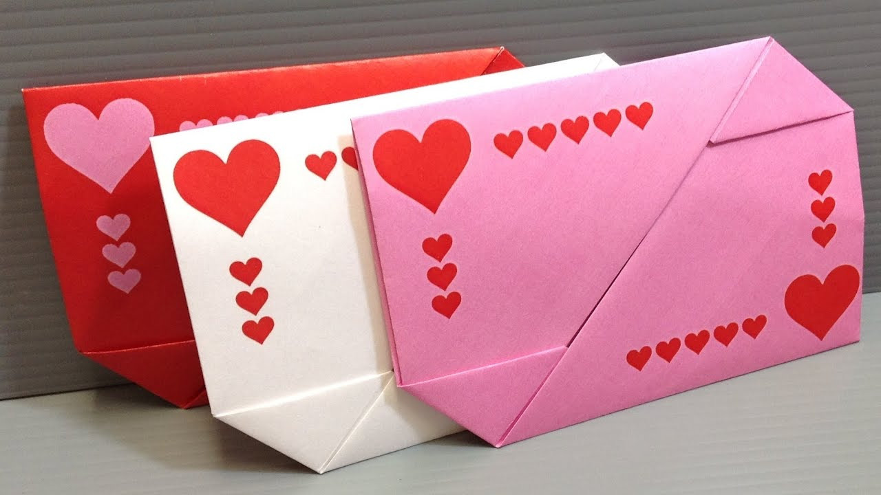 Valentines Day Gifts Cards
 Origami Valentine s Day Gift Card Envelopes Print at