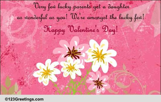 Valentines Day Quotes For Daughter
 Happy Valentine s Day Daughter Free Family eCards