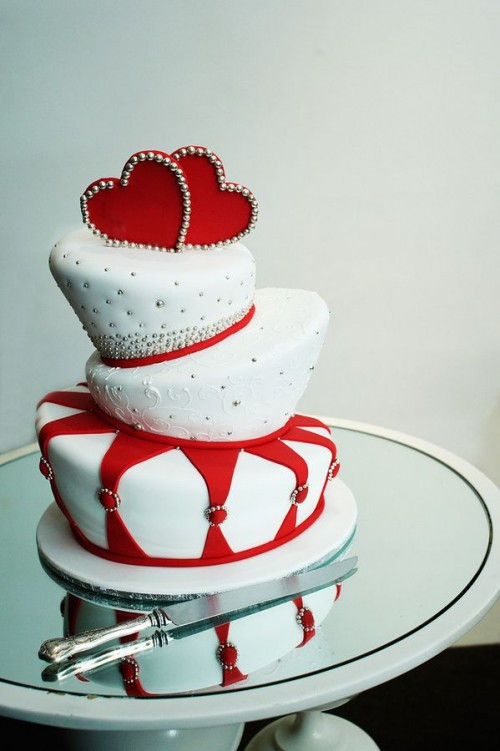 Valentines Day Wedding Cakes
 30 Adorable Valentine’s Day Wedding Cakes Weddingomania