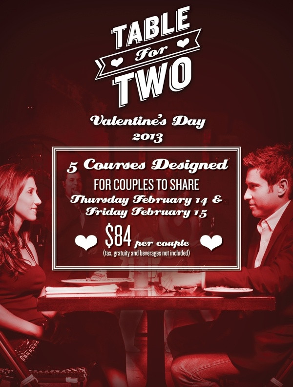 Valentines Dinner Special
 "Valentine’s Day at Cuba Libre Restaurant – Menu Made for