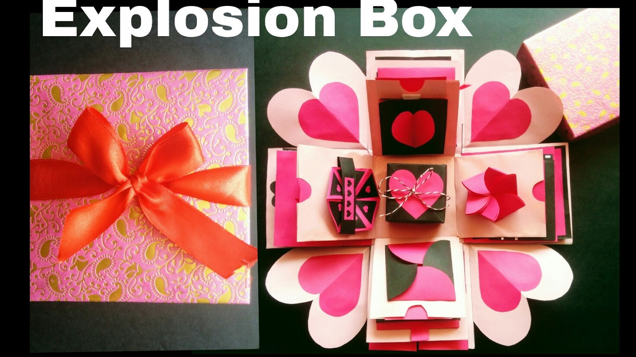 Valentines Gift Box Ideas
 Explosion Box DIY