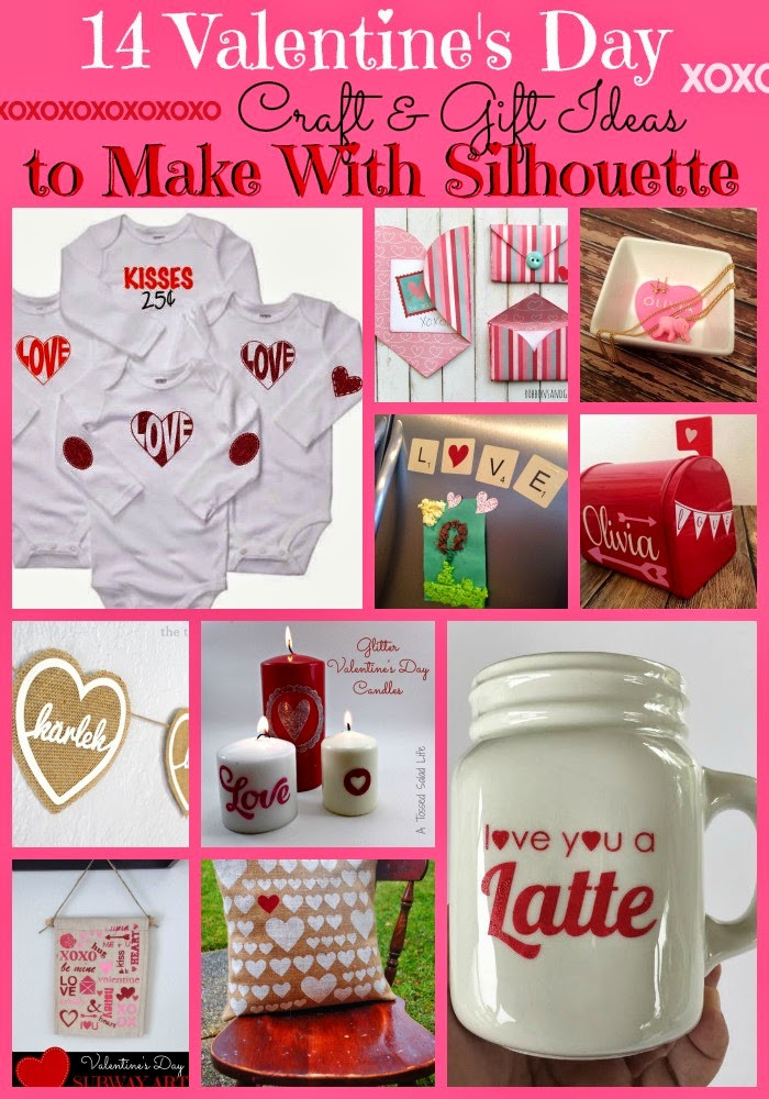Valentines Gift Craft Ideas
 14 Valentine s Day Gifts and Crafts Made with Silhouette