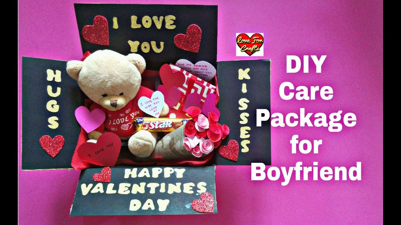Valentines Gift Ideas Boyfriend
 DIY Care Package for Boyfriend