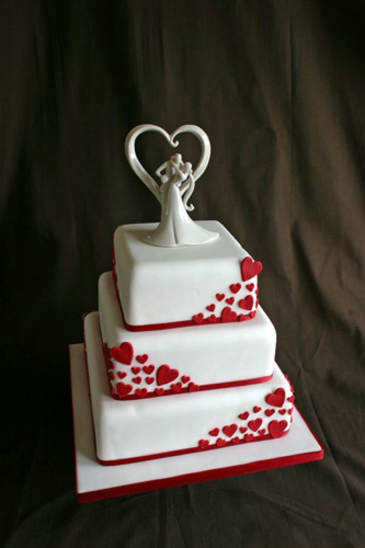 Valentines Wedding Cakes
 Valentines day Wedding cake