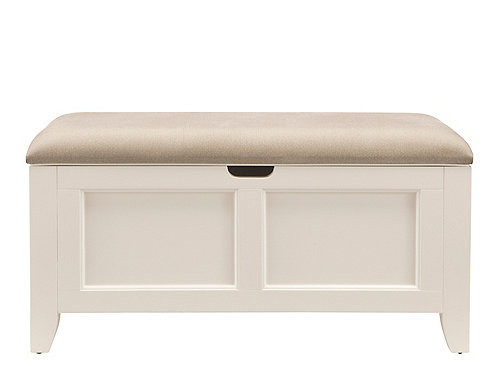 Vanity Bench With Storage
 Kylie Chenille Lift Top Storage Vanity Bench Cream