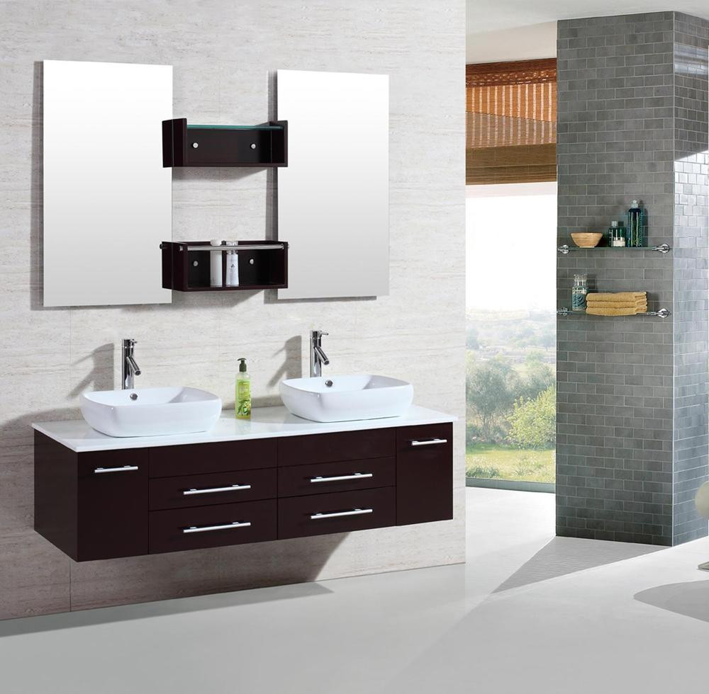 Vanity Cabinets For Bathroom
 60" Modern bathroom double vanities cabinet floating