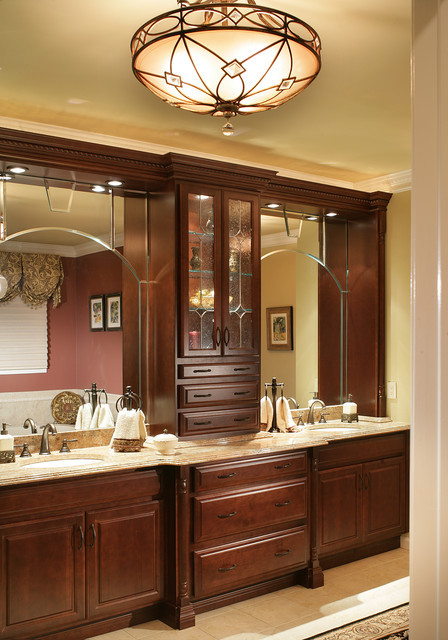 Vanity Cabinets For Bathroom
 Bathroom Vanity Cabinets and Lighting Traditional