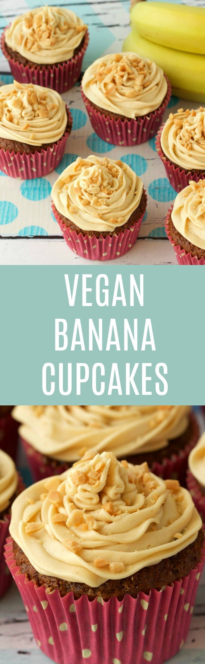 Vegan Banana Cupcakes
 Vegan Banana Cupcakes with Peanut Butter Frosting Loving