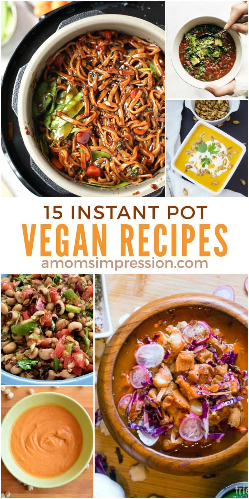 Vegan Instant Pot Recipes
 15 Healthy and Delicious Vegan Instant Pot Recipes