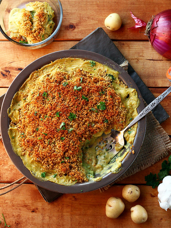 Vegan Recipes With Potatoes
 Cheesy Vegan Potato & Broccoli Casserole I LOVE VEGAN